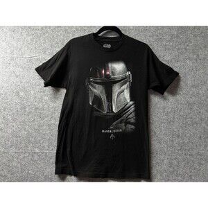 Star Wars The Mandalorian Black Gildan Soft Style T-Shirt Men’s Sz S